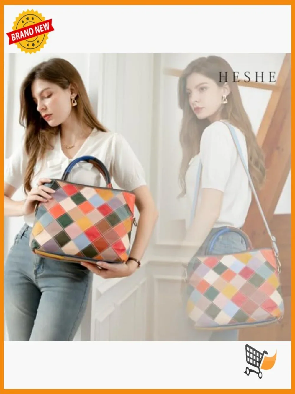 Genuine Leather Hobo Bag Crossbody Tote Shoulder Purse